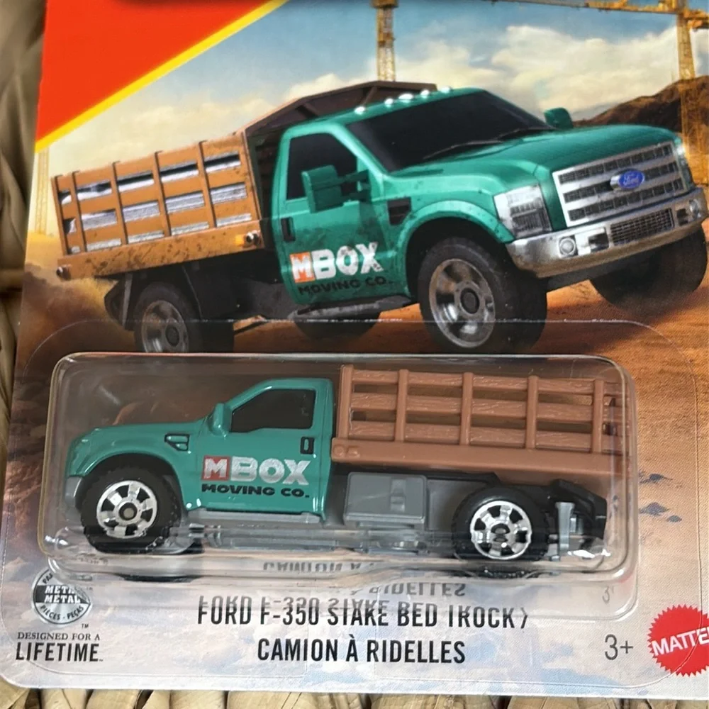 Matchbox Ford F-350 Stake Bed F350 Truck Construction M Box Moving Vehicle 2026🆕